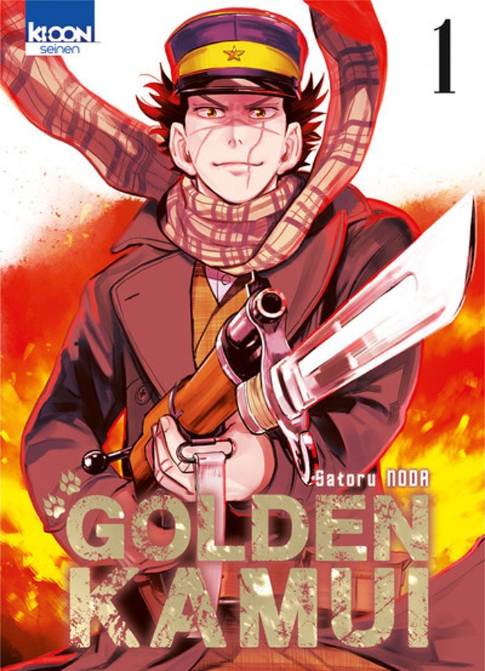 Couverture du livre « Golden kamui » de Satoru Noda, librairie Les Contes Infusés à Corte