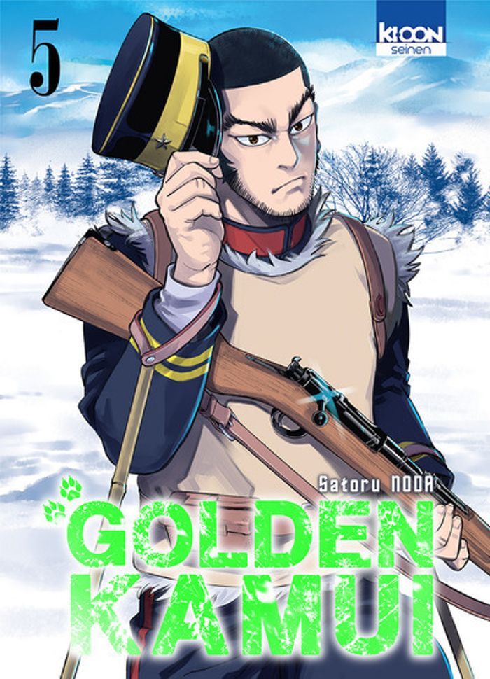 Couverture du livre « Golden kamui » de Satoru Noda, librairie Les Contes Infusés à Corte