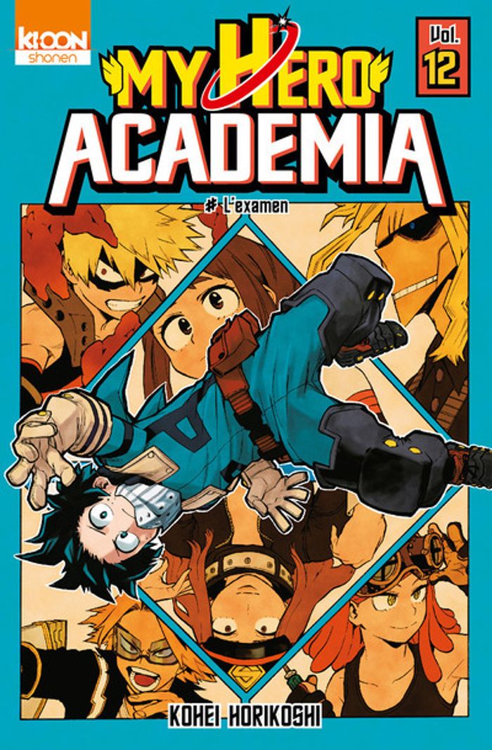 Couverture du livre « L'examen » de Kōhei Horikoshi, librairie Les Contes Infusés à Corte