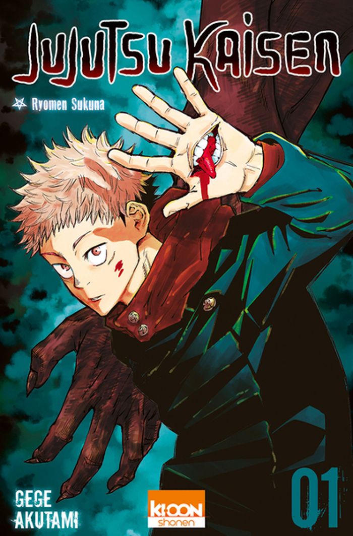 Couverture du livre « JUJUTSU KAISEN T01 - VOL01 » de Gege Akutami, librairie Les Contes Infusés à Corte