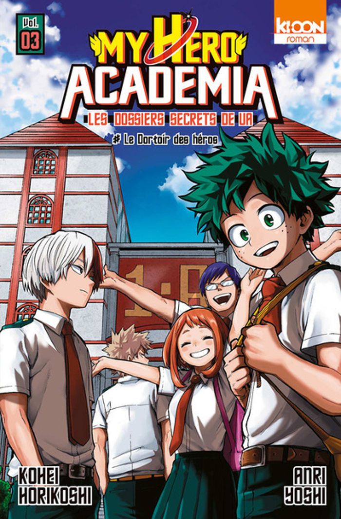 Couverture du livre « Le dortoir des héros » de Kōhei Horikoshi, librairie Les Contes Infusés à Corte