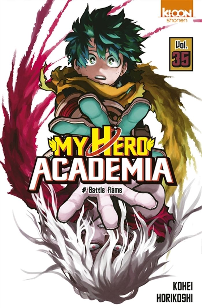 Couverture du livre « Battle flame » de Kōhei Horikoshi, librairie Les Contes Infusés à Corte