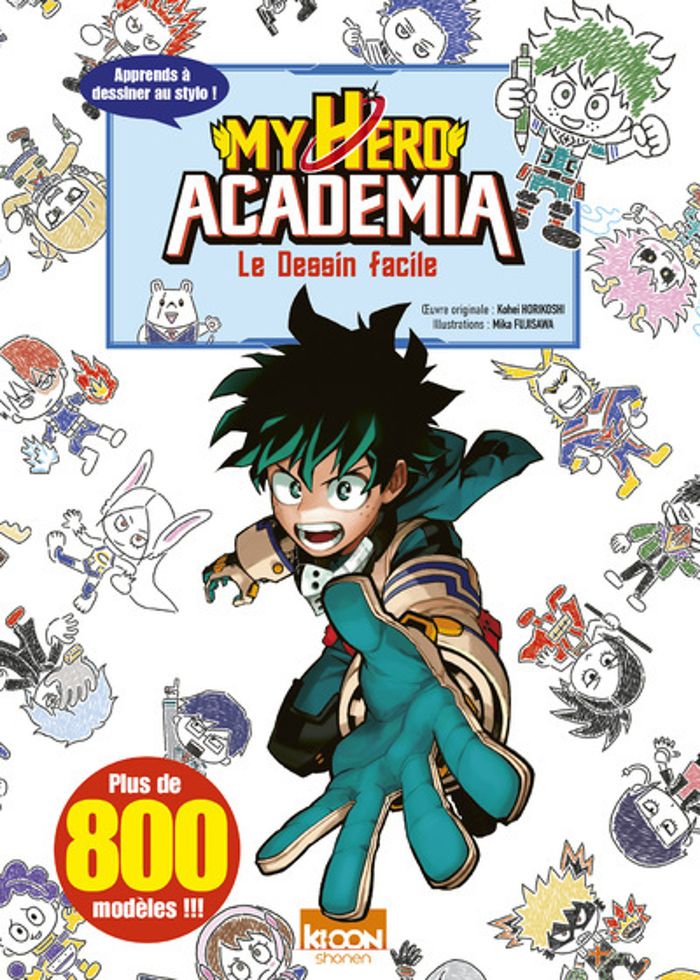 Couverture du livre « "My hero academia" : le dessin facile » de Kōhei Horikoshi, librairie Les Contes Infusés à Corte