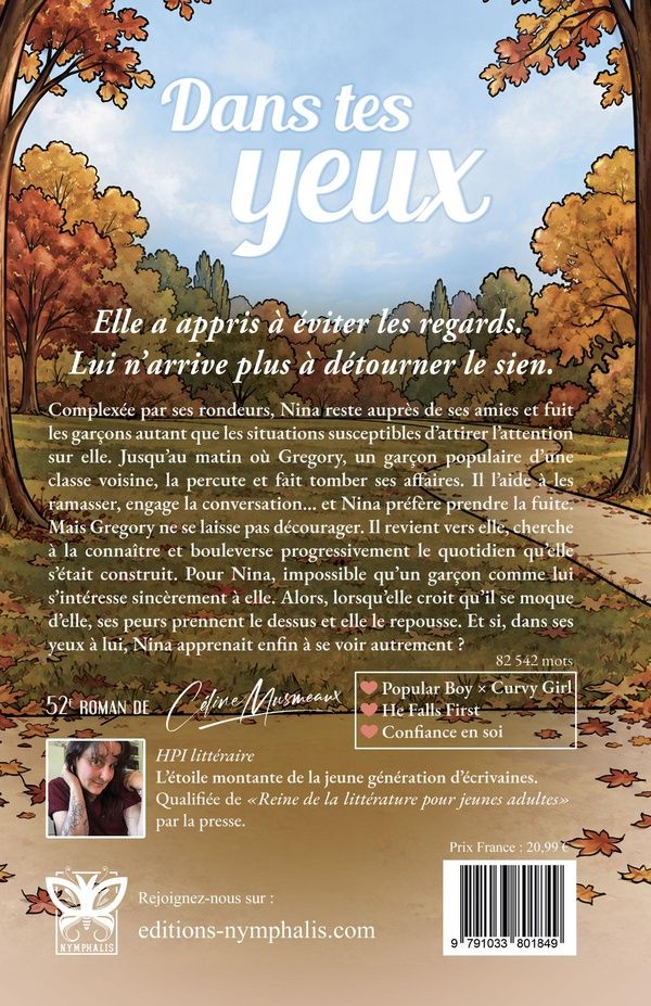 Quatrième de couverture de « DANS TES YEUX »