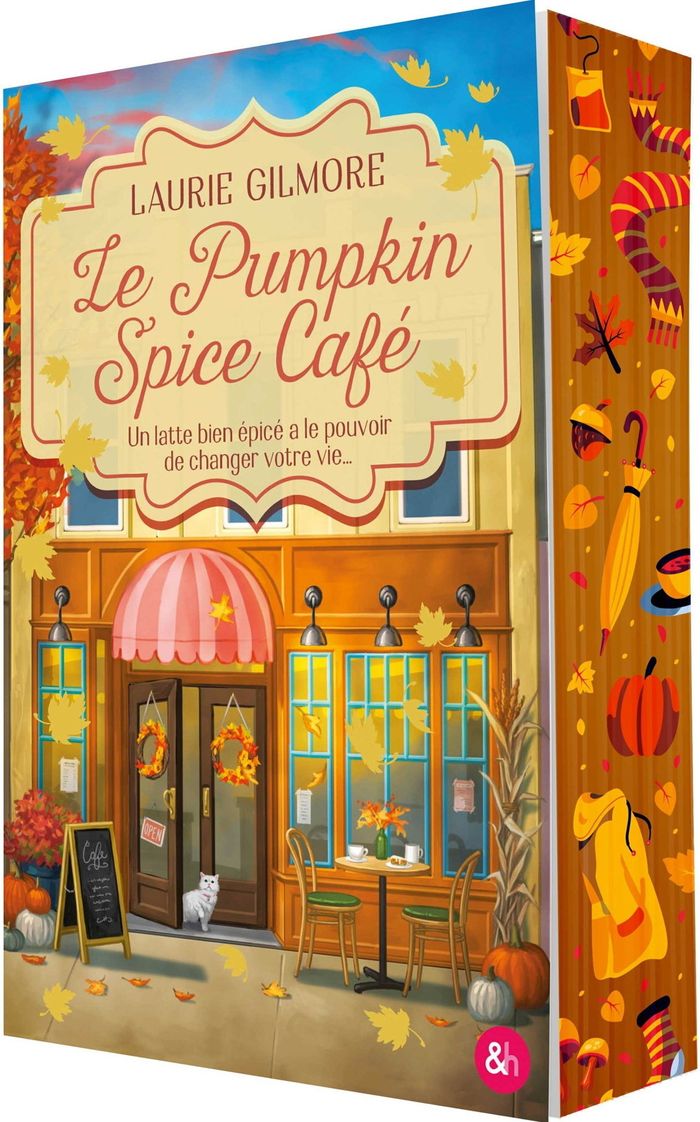 Couverture du livre « DREAM HARBOR - T01 - LE PUMPKIN SPICE CAFE - LA SERIE TIKTOK A SUCCES, POUR LES FANS DE ROMANCE COSY » de Laurie Gilmore, librairie Les Contes Infusés à Corte