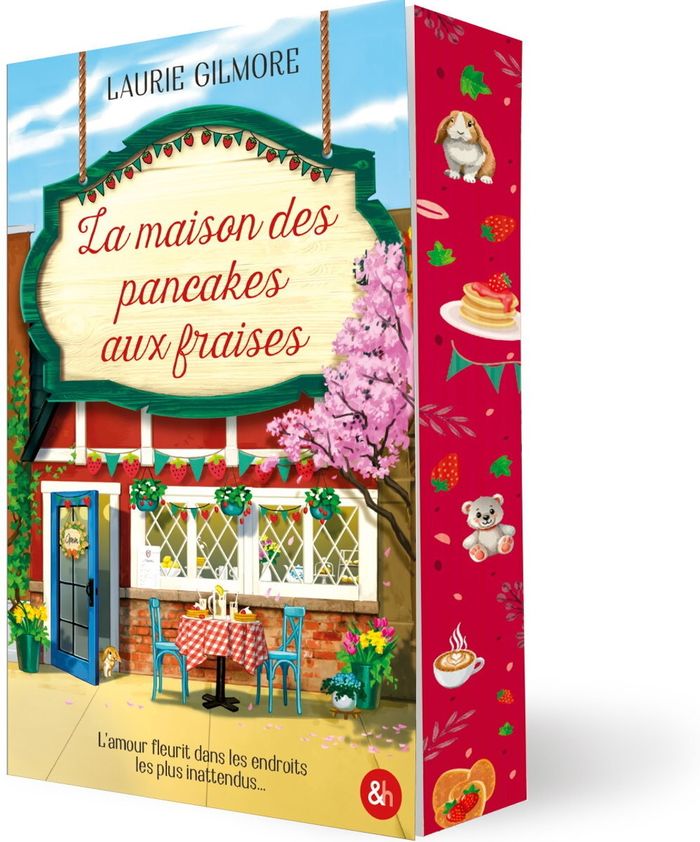 Couverture du livre « DREAM HARBOR - T04 - LA MAISON DES PANCAKES AUX FRAISES - RETOURNEZ A DREAM HARBOR AVEC LE PHENOMENE » de Laurie Gilmore, librairie Les Contes Infusés à Corte