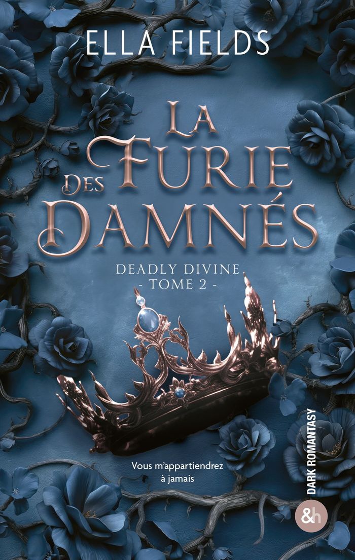 Couverture du livre « La furie des damnés » de Ella Fields, librairie Les Contes Infusés à Corte