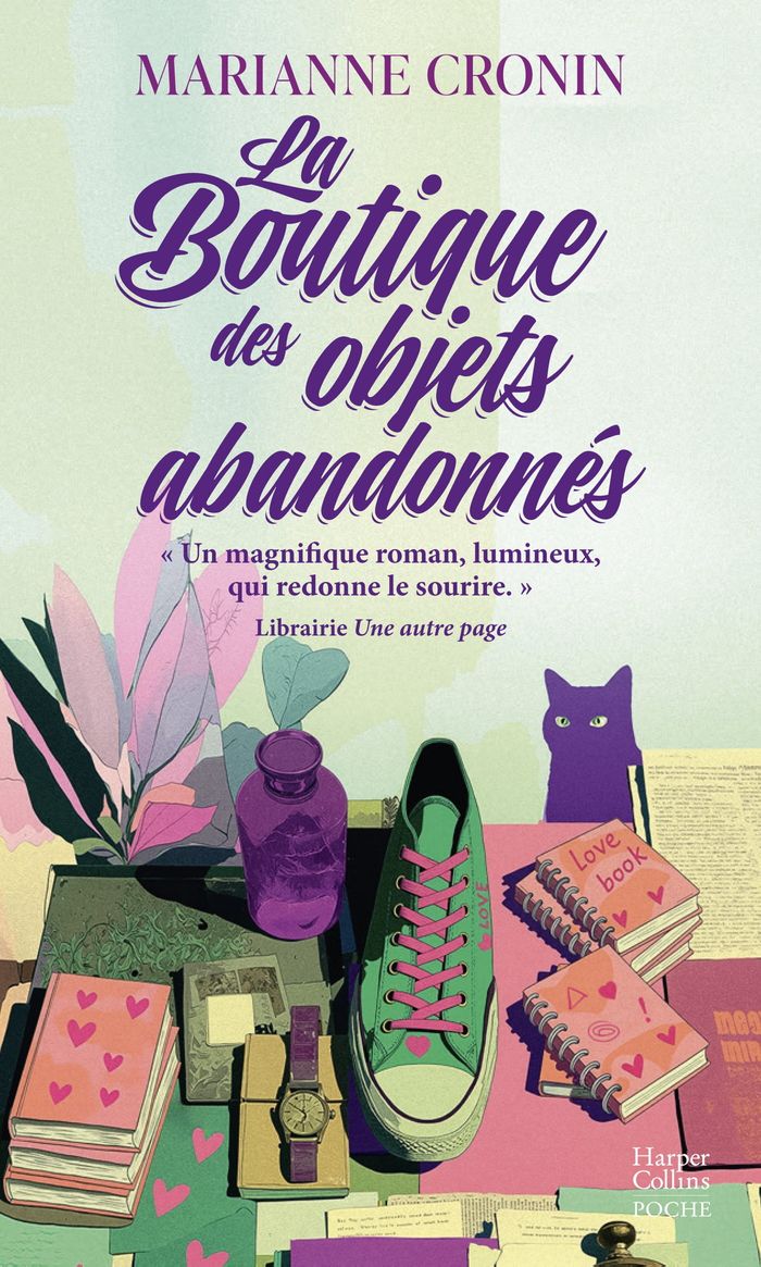 Couverture du livre « La Boutique des objets abandonnés » de Marianne Cronin, librairie Les Contes Infusés à Corte