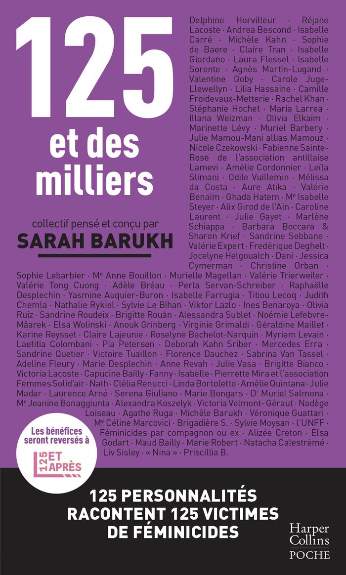 Couverture du livre « 125 et des milliers » de Sarah Barukh, librairie Les Contes Infusés à Corte