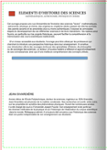Quatrième de couverture de « Éléments d'histoires des sciences : mathématiques, astronomie, physique et chimie »