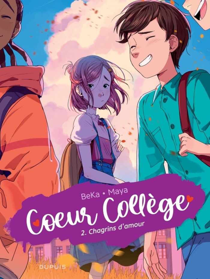 Couverture du livre « COEUR COLLEGE - TOME 2 - CHAGRINS D'AMOUR », librairie Les Contes Infusés à Corte