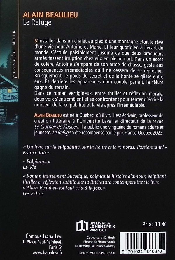 Quatrième de couverture de « Le refuge »
