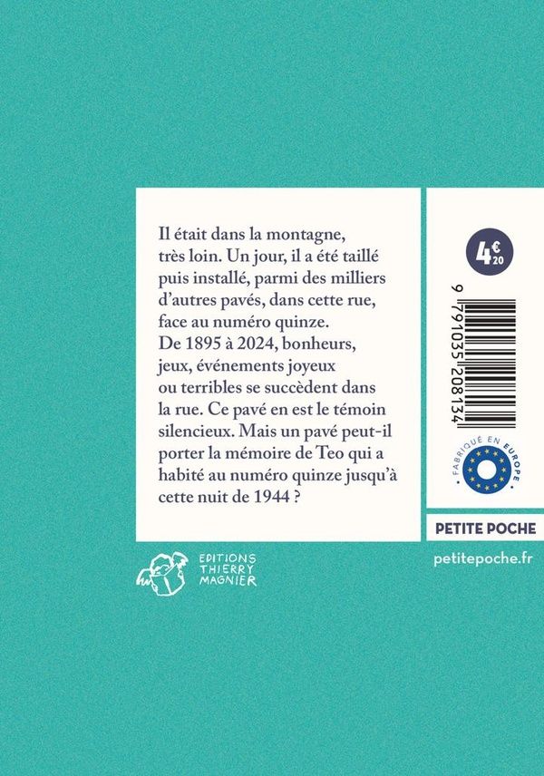 Quatrième de couverture de « Le pavé : roman »