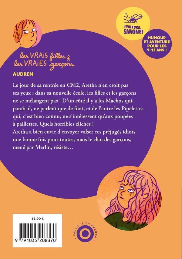 Quatrième de couverture de « Les vrais filles & les vraies garçons »