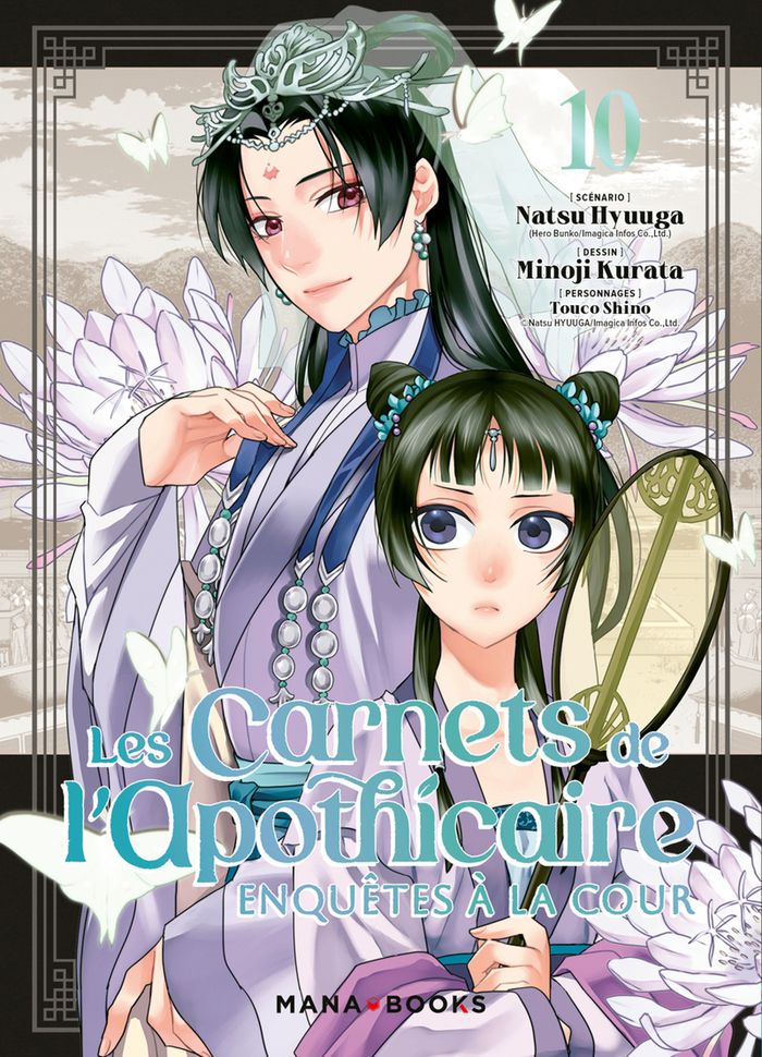 Couverture du livre « Les carnets de l'apothicaire : enquêtes à la cour » de Natsu Hyūga, librairie Les Contes Infusés à Corte