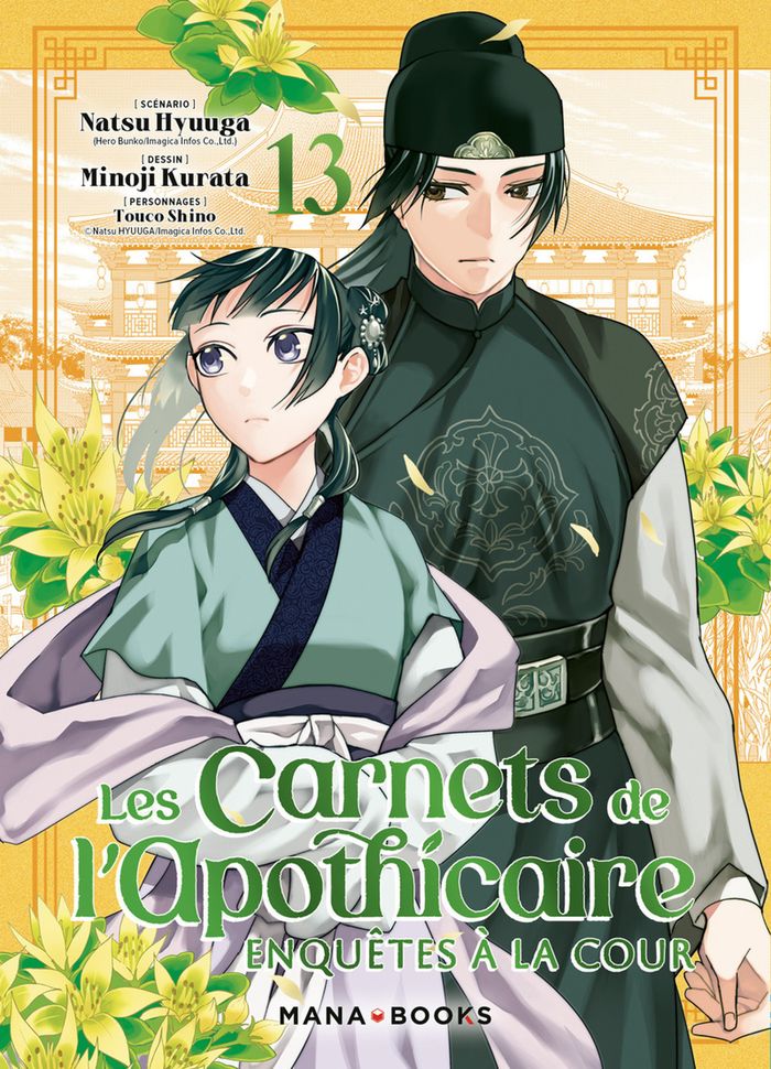 Couverture du livre « Les carnets de l'apothicaire : enquêtes à la cour » de Natsu Hyūga, librairie Les Contes Infusés à Corte