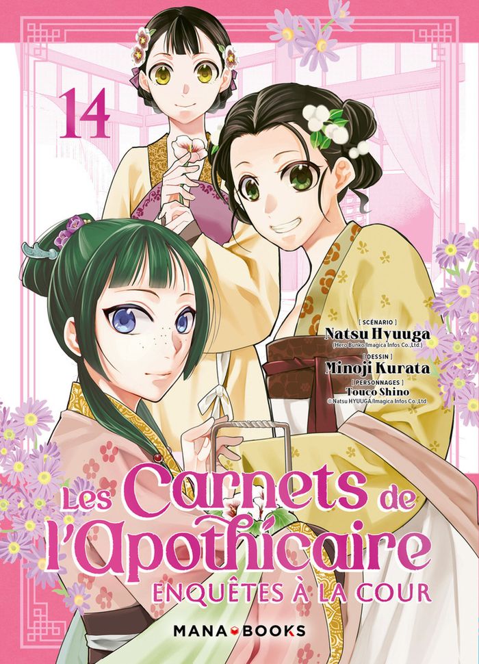Couverture du livre « Les carnets de l'apothicaire : enquêtes à la cour » de Natsu Hyūga, librairie Les Contes Infusés à Corte