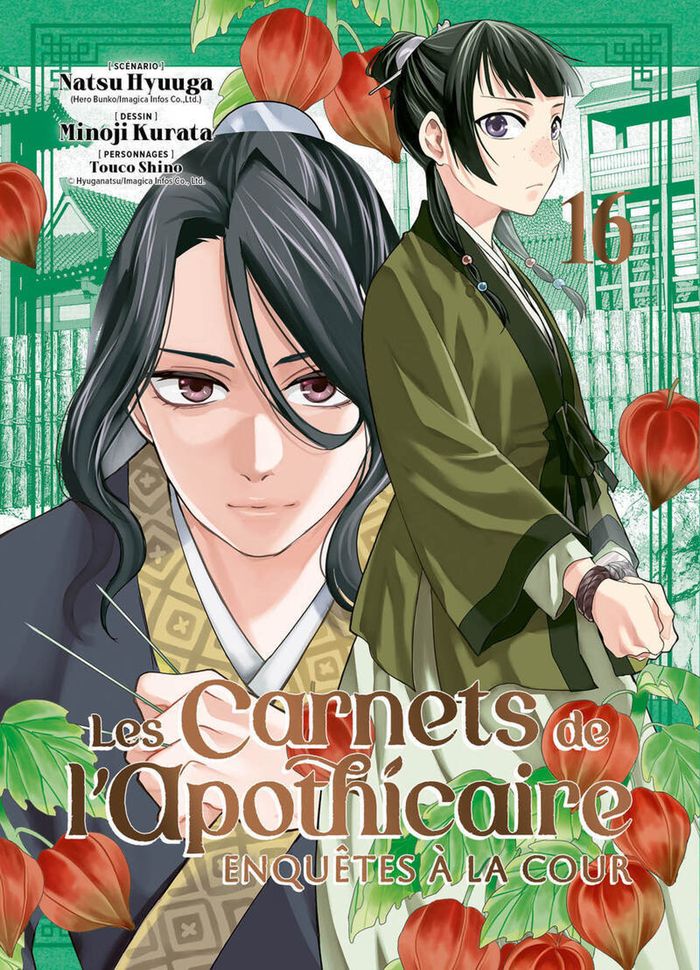Couverture du livre « Les carnets de l'apothicaire : enquêtes à la cour » de Natsu Hyūga, librairie Les Contes Infusés à Corte