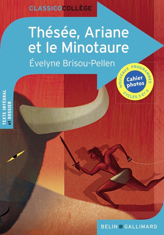Couverture du livre « Thésée, Ariane et le Minotaure » de Évelyne Brisou-Pellen, librairie Les Contes Infusés à Corte