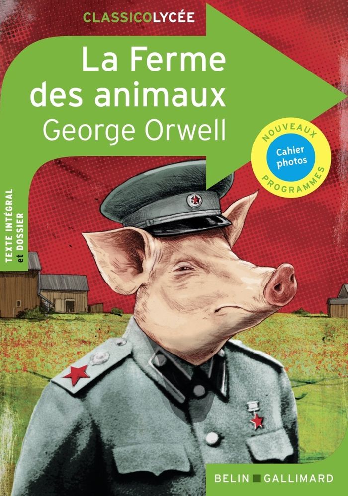 Couverture du livre « La ferme des animaux » de George Orwell, librairie Les Contes Infusés à Corte
