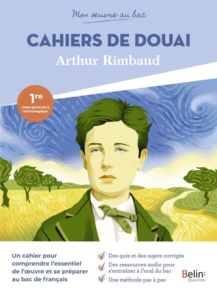 Couverture du livre « MON OEUVRE AU BAC - ARTHUR RIMBAUD, LES CAHIERS DE DOUAI », librairie Les Contes Infusés à Corte