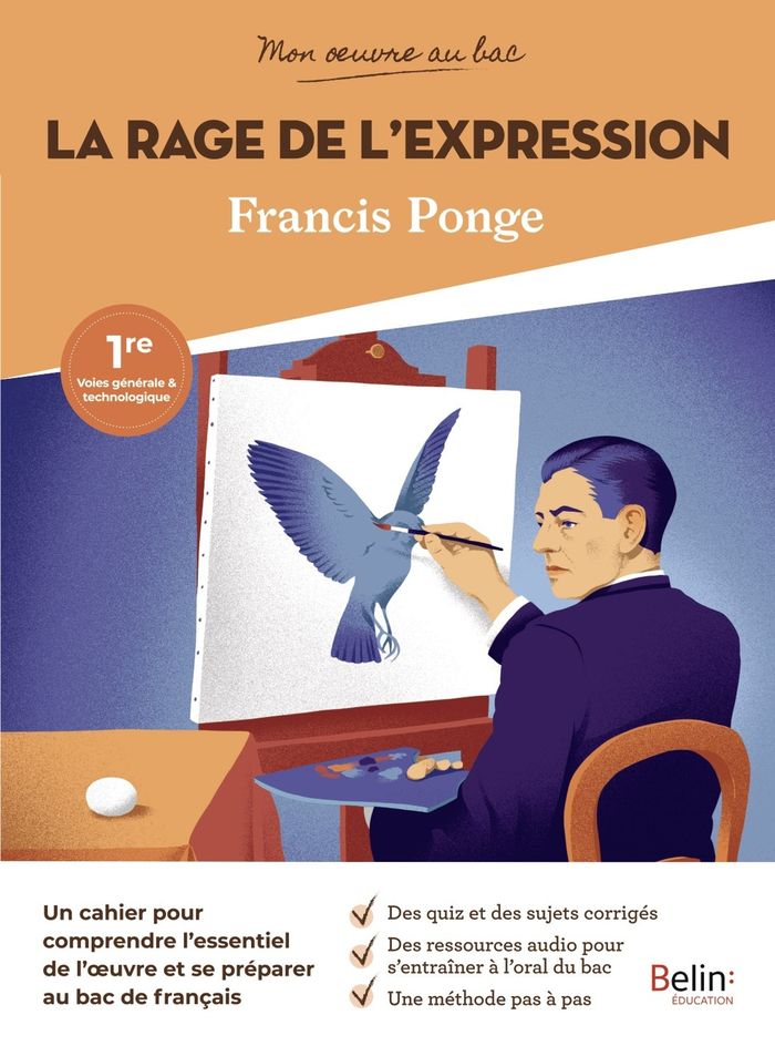 Couverture du livre « MON OEUVRE AU BAC - FRANCIS PONGE, LA RAGE DE L'EXPRESSION », librairie Les Contes Infusés à Corte