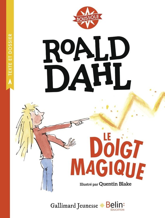 Couverture du livre « Le doigt magique » de Roald Dahl, librairie Les Contes Infusés à Corte