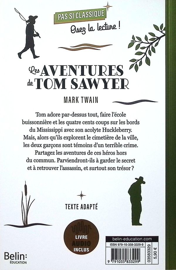 Quatrième de couverture de « Les aventures de Tom Sawyer »