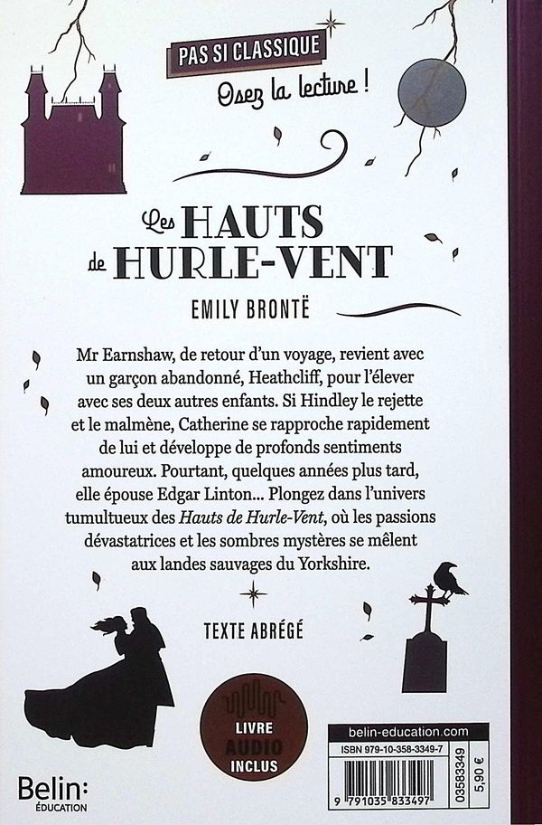 Quatrième de couverture de « Les Hauts de Hurlevent »