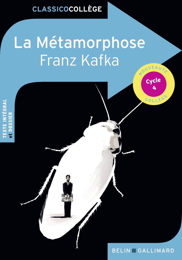Couverture du livre « La métamorphose » de Franz Kafka, librairie Les Contes Infusés à Corte