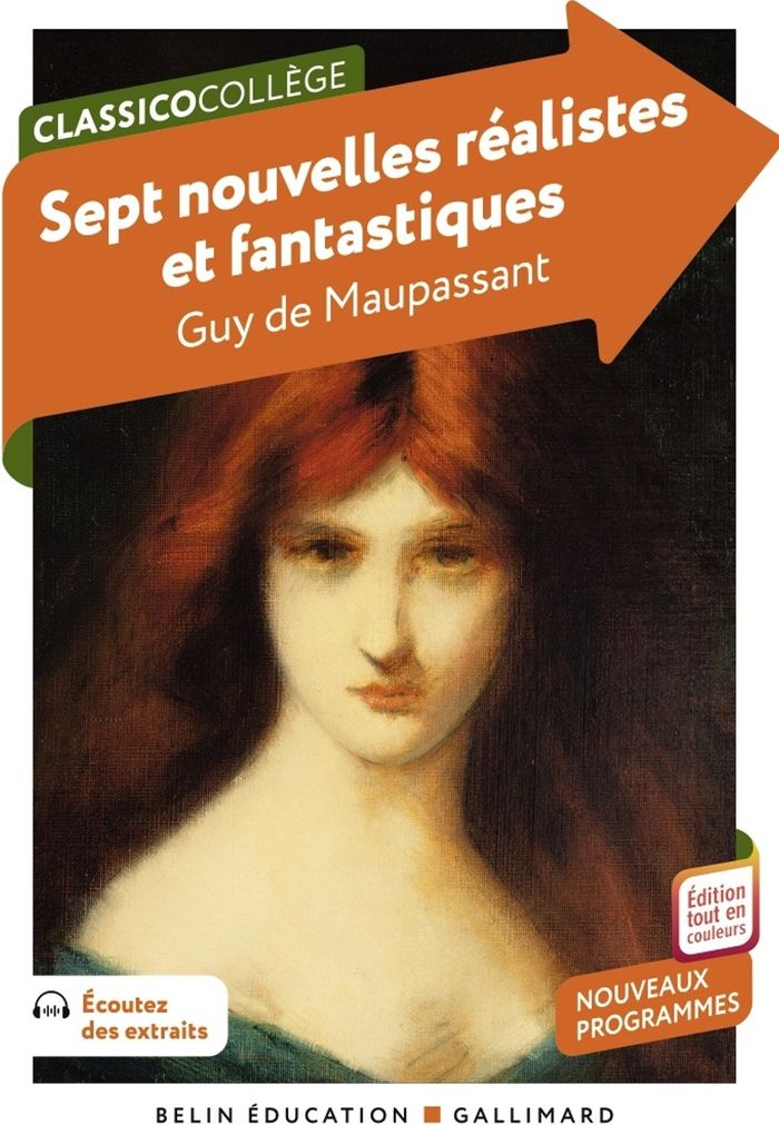 Couverture du livre « Sept nouvelles réalistes et fantastiques » de Guy de Maupassant, librairie Les Contes Infusés à Corte