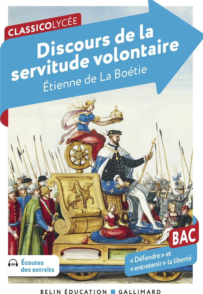Couverture du livre « DISCOURS DE LA SERVITUDE VOLONTAIRE (BAC 2026) », librairie Les Contes Infusés à Corte