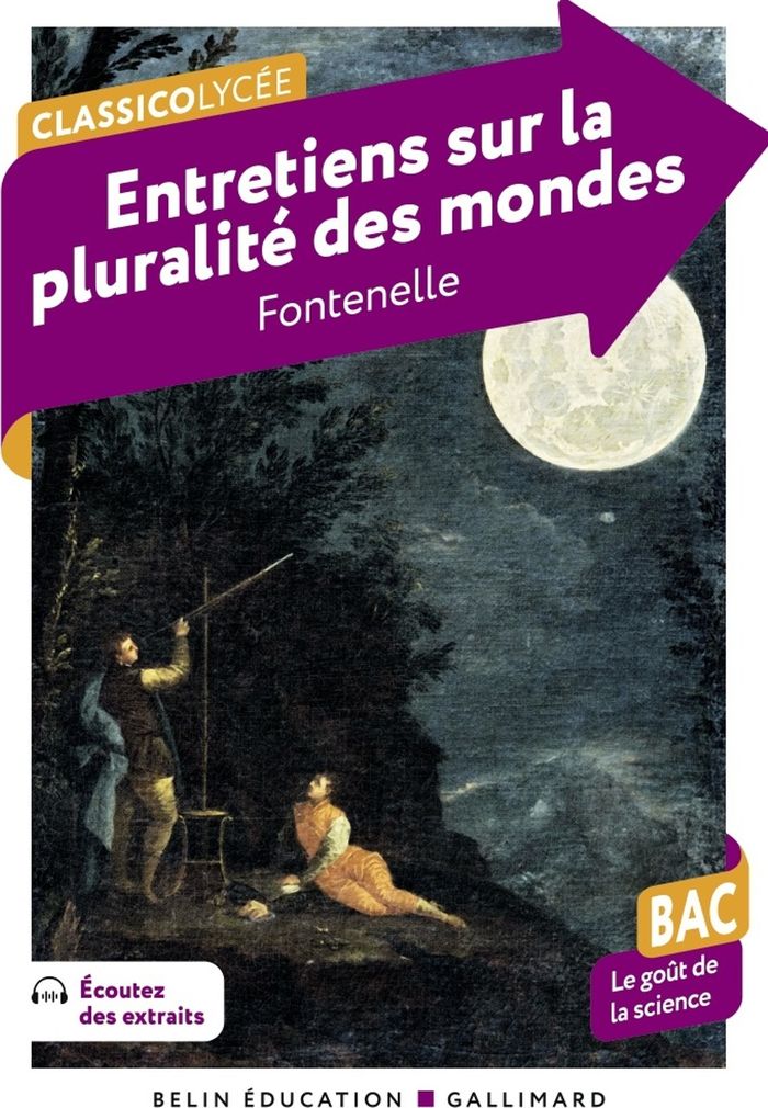 Couverture du livre « Entretiens sur la pluralité des mondes » de Bernard de Fontenelle, librairie Les Contes Infusés à Corte
