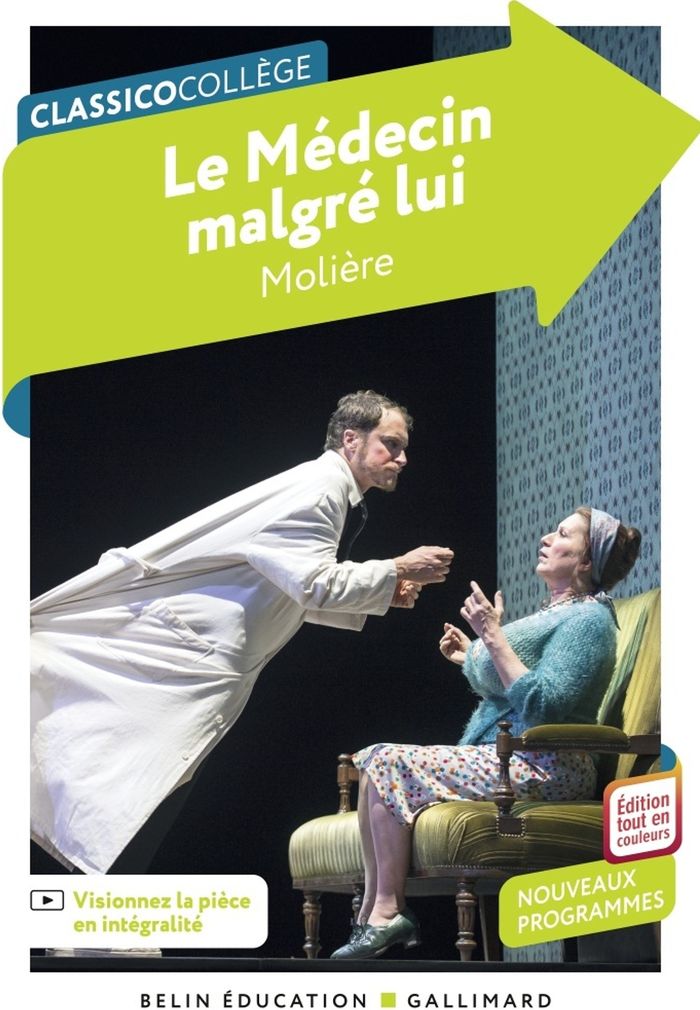 Couverture du livre « Le médecin malgré lui » de Molière, librairie Les Contes Infusés à Corte