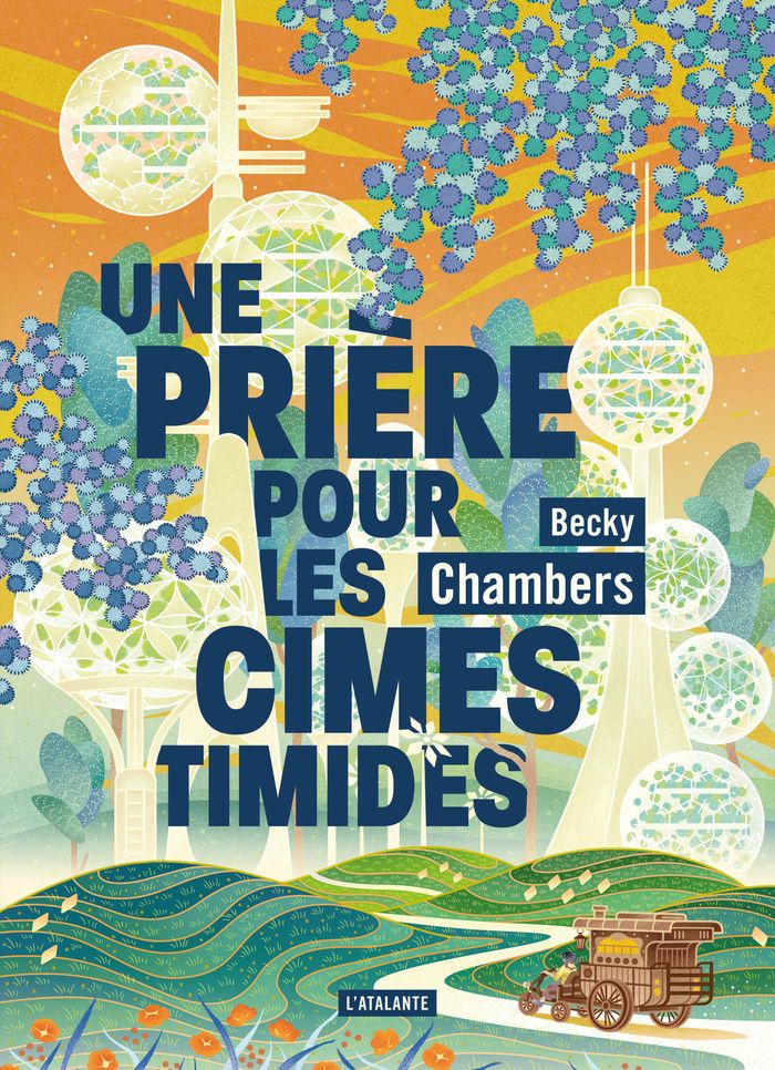 Couverture du livre « Une prière pour les cimes timides : histoires de moine et de robot » de Becky Chambers, librairie Les Contes Infusés à Corte