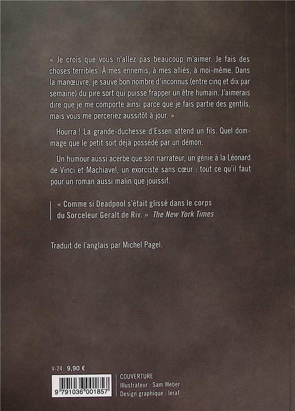 Quatrième de couverture de « LE DEMON DE MAITRE PROSPER »