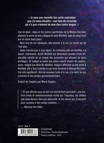 Quatrième de couverture de « Et que désirez-vous ce soir »