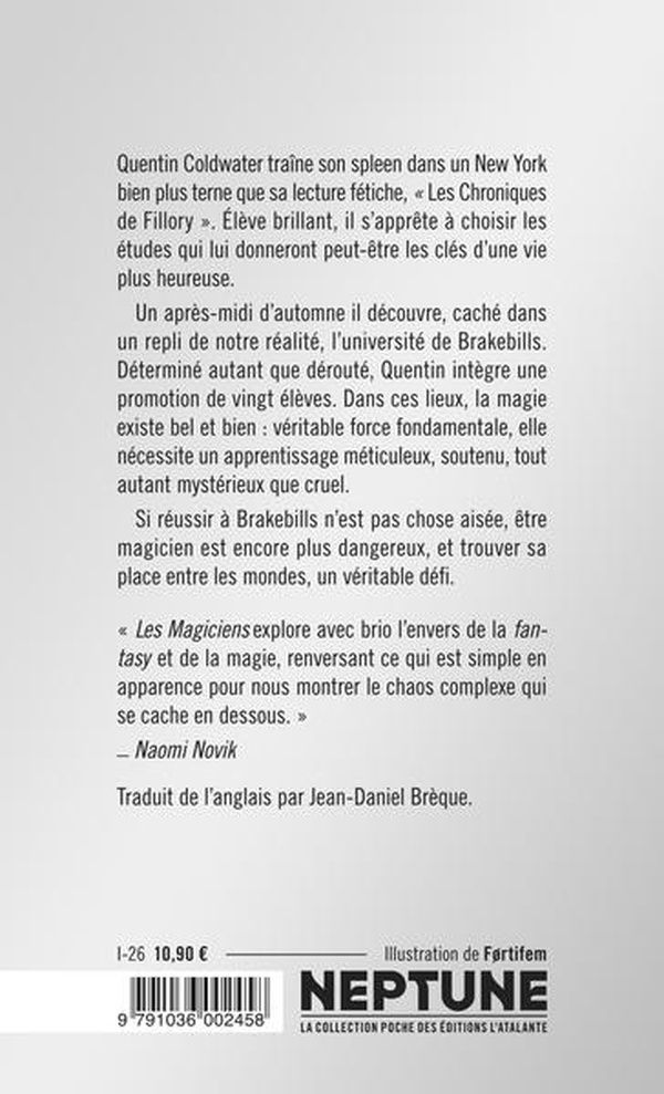 Quatrième de couverture de « Les Magiciens »