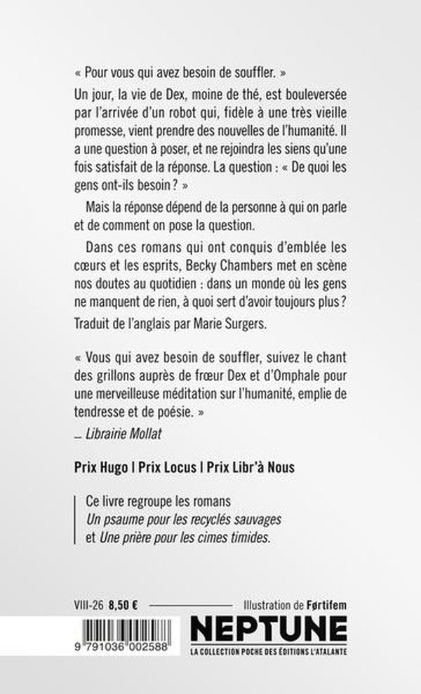 Quatrième de couverture de « HISTOIRES DE MOINE ET DE ROBOT »