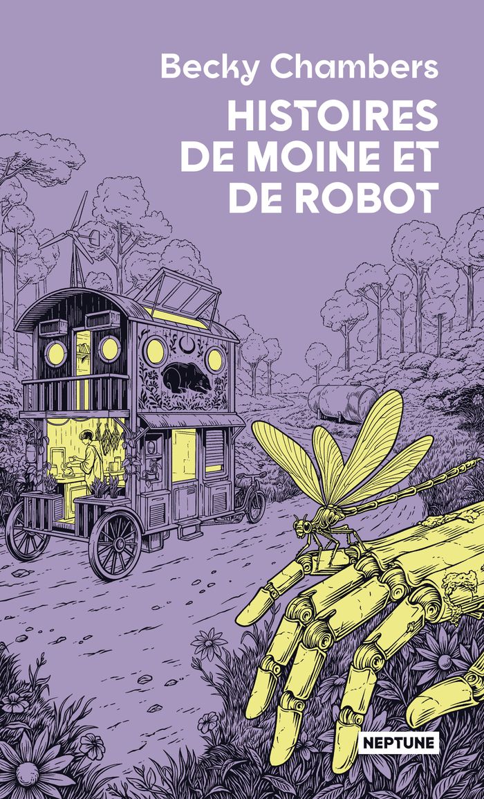 Couverture du livre « HISTOIRES DE MOINE ET DE ROBOT », librairie Les Contes Infusés à Corte
