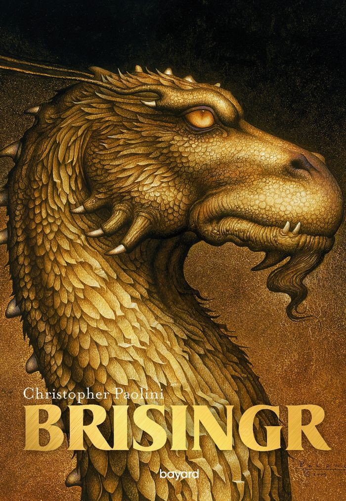 Couverture du livre « ERAGON POCHE, TOME 03 - BRISINGR » de Christopher Paolini, librairie Les Contes Infusés à Corte