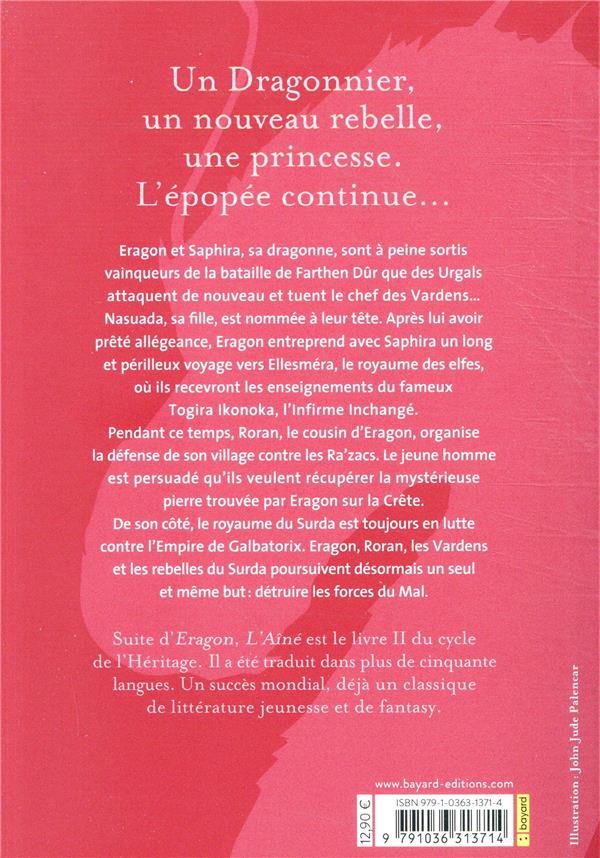 Quatrième de couverture de « ERAGON POCHE, TOME 02 - L'AINE »