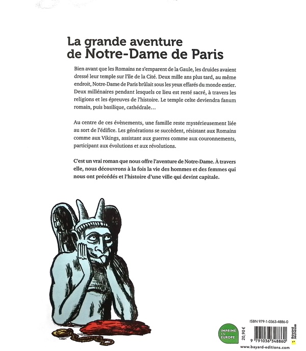 Quatrième de couverture de « La grande aventure de Notre-Dame de Paris : en cent épisodes »