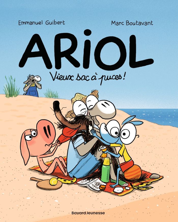 Couverture du livre « ARIOL, TOME 18 - VIEUX SAC A PUCES ! », librairie Les Contes Infusés à Corte