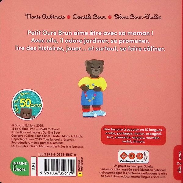 Quatrième de couverture de « Petit Ours brun aime sa maman »
