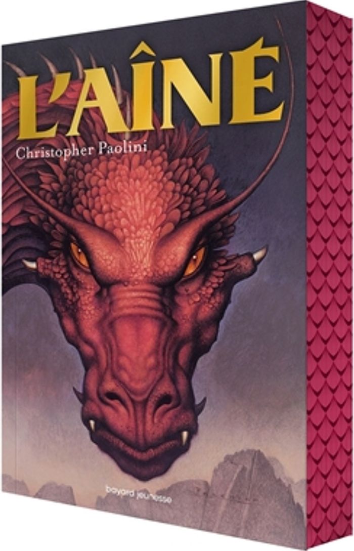 Couverture du livre « L'aîné » de Christopher Paolini, librairie Les Contes Infusés à Corte