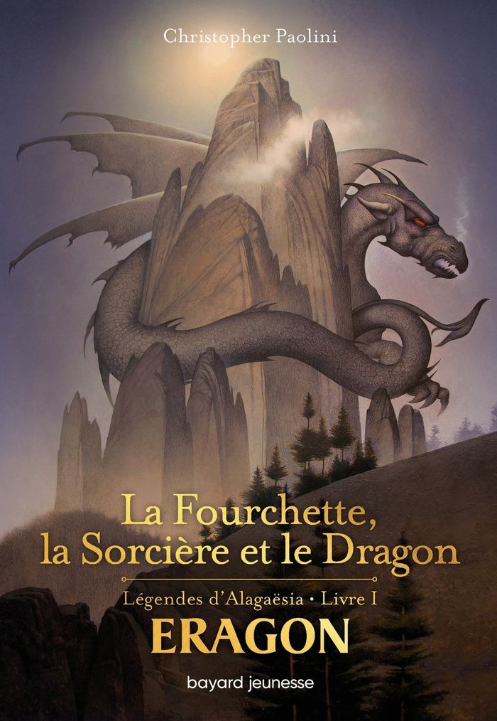 Couverture du livre « La fourchette, la sorcière et le dragon » de Christopher Paolini, librairie Les Contes Infusés à Corte