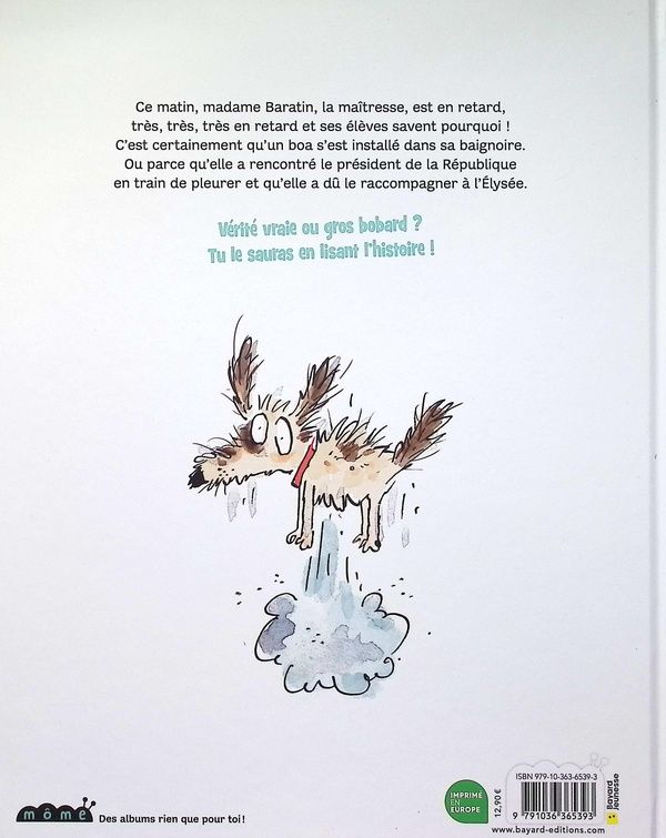 Quatrième de couverture de « Jour de stress pour la maîtresse »