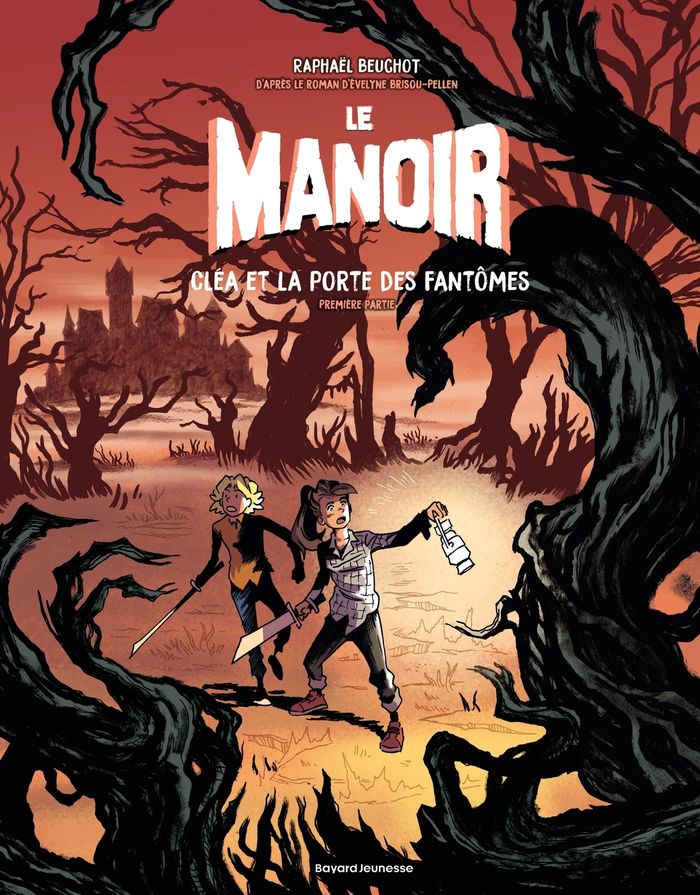 Couverture du livre « Cléa et la porte des fantômes » de Raphaël Beuchot, librairie Les Contes Infusés à Corte