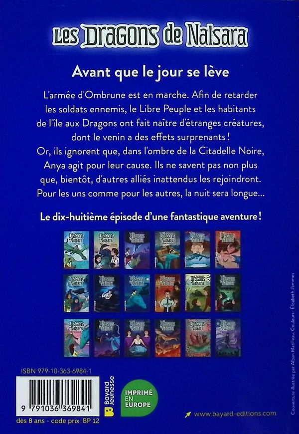 Quatrième de couverture de « Avant que le jour se lève »